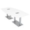 Skutchi Designs 45 in W, 96 in L, 29 in H, Engineered Wood Top, White HAR-BOT-46x93-DOU-ELEC-XD09 - alternate 1